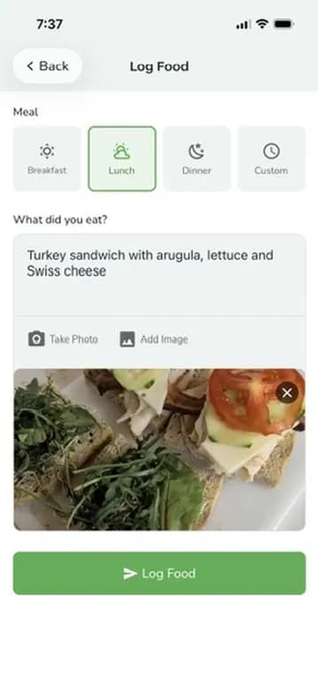 Loli food logging - describe meals in natural language with photos