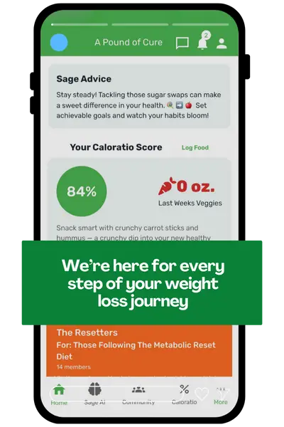 The pound of cure app screen shot